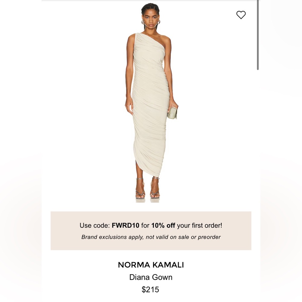 Norma Kamali Diana Dress in Mist